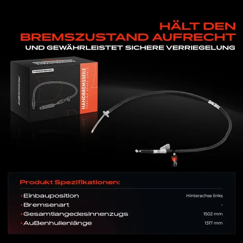 Seilzug, Feststellbremse Hinterachse links Frankberg 5481FB0041648 Bild Seilzug, Feststellbremse Hinterachse links Frankberg 5481FB0041648