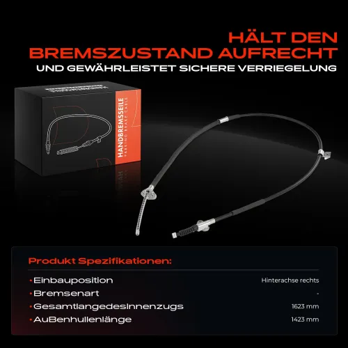 Seilzug, Feststellbremse Hinterachse rechts Frankberg 5481FB0041654 Bild Seilzug, Feststellbremse Hinterachse rechts Frankberg 5481FB0041654