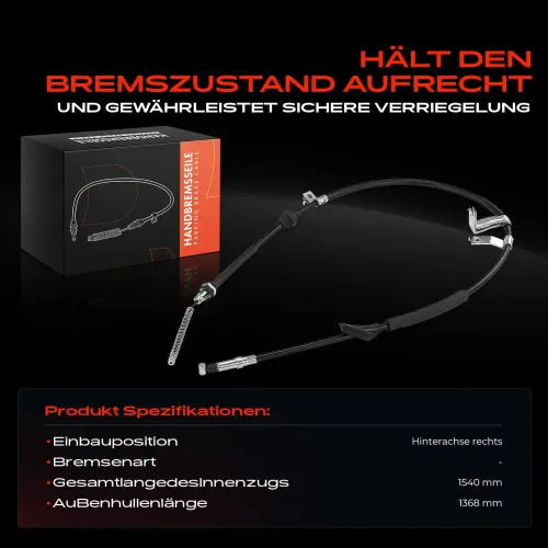 Seilzug, Feststellbremse Hinterachse rechts Frankberg 5481FB0041671 Bild Seilzug, Feststellbremse Hinterachse rechts Frankberg 5481FB0041671