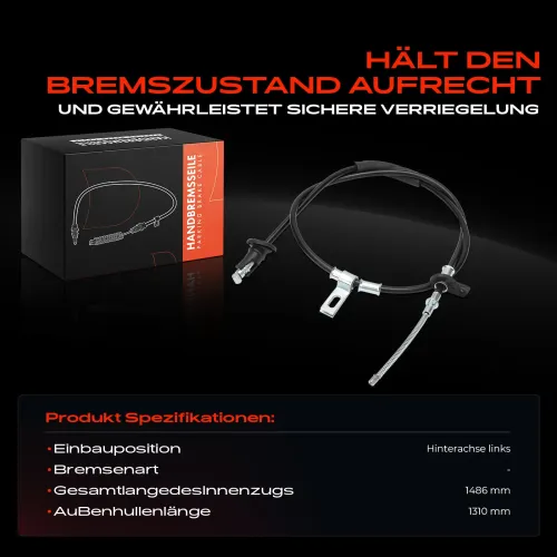 Seilzug, Feststellbremse Hinterachse links Frankberg 5481FB0041672 Bild Seilzug, Feststellbremse Hinterachse links Frankberg 5481FB0041672