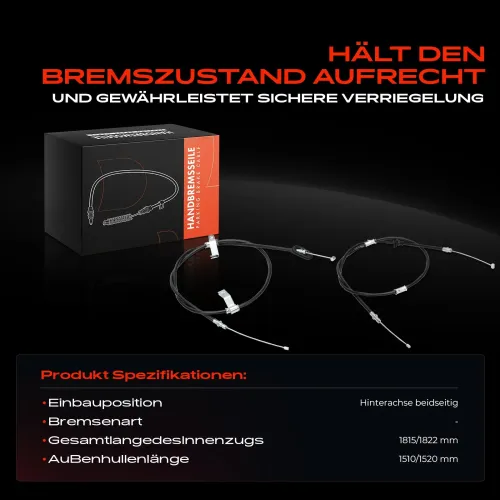 Seilzug, Feststellbremse Hinterachse beidseitig Frankberg 5481FB0041682 Bild Seilzug, Feststellbremse Hinterachse beidseitig Frankberg 5481FB0041682