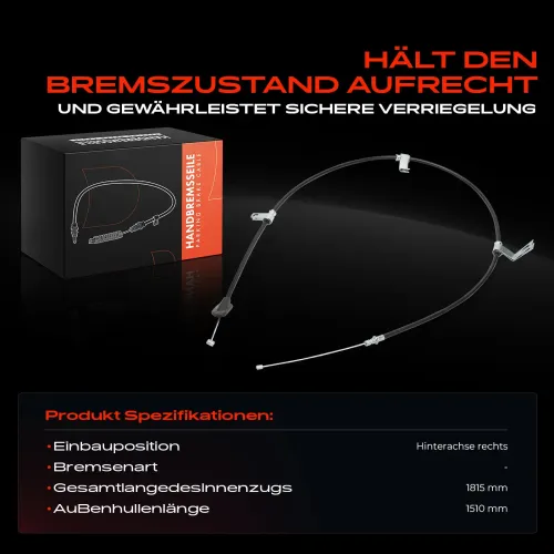 Seilzug, Feststellbremse Hinterachse rechts Frankberg 5481FB0041683 Bild Seilzug, Feststellbremse Hinterachse rechts Frankberg 5481FB0041683