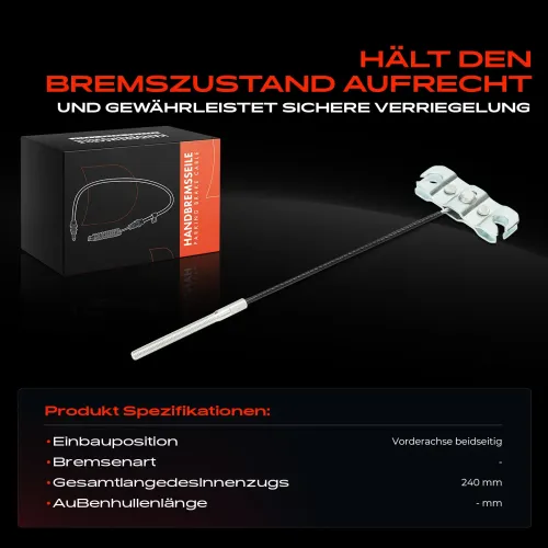 Seilzug, Feststellbremse Vorderachse beidseitig Frankberg 5481FB0041690 Bild Seilzug, Feststellbremse Vorderachse beidseitig Frankberg 5481FB0041690