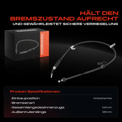 Seilzug, Feststellbremse Hinterachse links Frankberg 5481FB0041705 Bild Seilzug, Feststellbremse Hinterachse links Frankberg 5481FB0041705