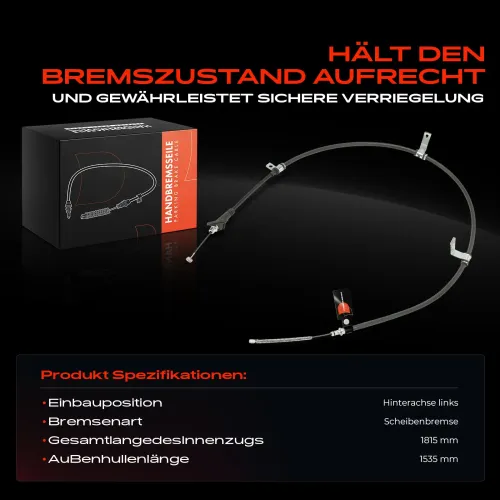 Seilzug, Feststellbremse Hinterachse links Frankberg 5481FB0041729 Bild Seilzug, Feststellbremse Hinterachse links Frankberg 5481FB0041729