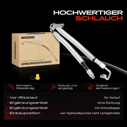 Hydraulikschlauch, Lenkung von Hydraulikpumpe nach Lenkgetriebe Frankberg 5481FB0041773 Bild Hydraulikschlauch, Lenkung von Hydraulikpumpe nach Lenkgetriebe Frankberg 5481FB0041773