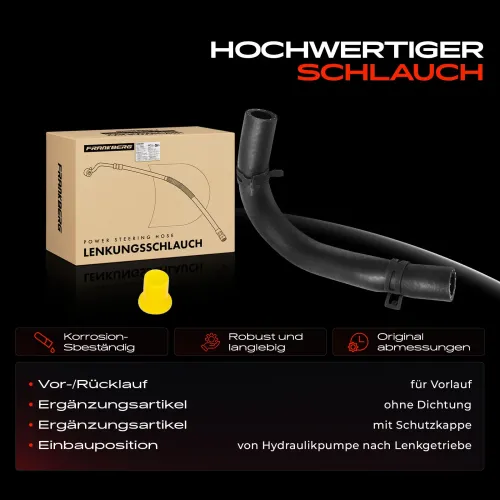 Hydraulikschlauch, Lenkung von Hydraulikpumpe nach Lenkgetriebe Frankberg 5481FB0041784 Bild Hydraulikschlauch, Lenkung von Hydraulikpumpe nach Lenkgetriebe Frankberg 5481FB0041784