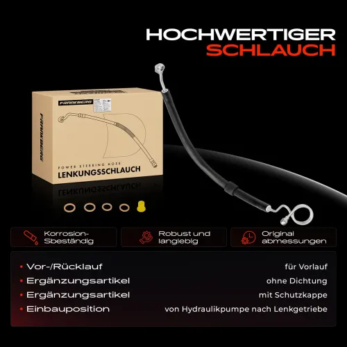 Hydraulikschlauch, Lenkung von Hydraulikpumpe nach Lenkgetriebe Frankberg 5481FB0041787 Bild Hydraulikschlauch, Lenkung von Hydraulikpumpe nach Lenkgetriebe Frankberg 5481FB0041787