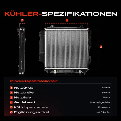 Kühler, Motorkühlung Frankberg 5481FB0041823 Bild Kühler, Motorkühlung Frankberg 5481FB0041823