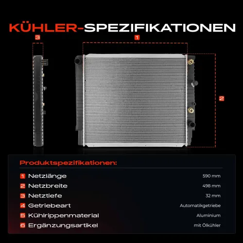 Kühler, Motorkühlung Frankberg 5481FB0041826 Bild Kühler, Motorkühlung Frankberg 5481FB0041826