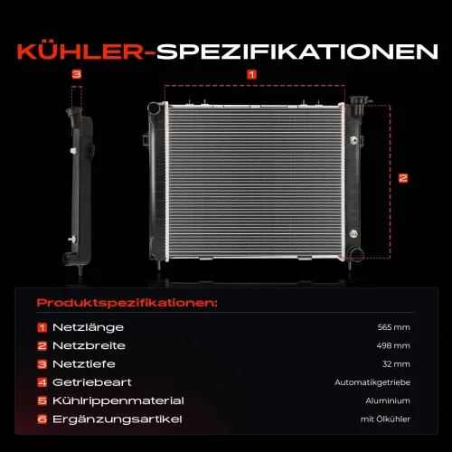 Kühler, Motorkühlung Frankberg 5481FB0041835 Bild Kühler, Motorkühlung Frankberg 5481FB0041835
