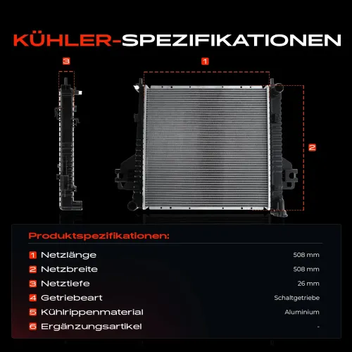 Kühler, Motorkühlung Frankberg 5481FB0041866 Bild Kühler, Motorkühlung Frankberg 5481FB0041866