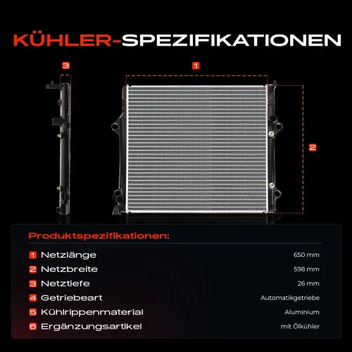 Kühler, Motorkühlung Frankberg 5481FB0041871 Bild Kühler, Motorkühlung Frankberg 5481FB0041871