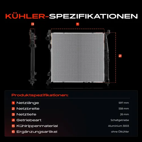 Kühler, Motorkühlung Frankberg 5481FB0041880 Bild Kühler, Motorkühlung Frankberg 5481FB0041880