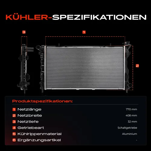 Kühler, Motorkühlung Frankberg 5481FB0041886 Bild Kühler, Motorkühlung Frankberg 5481FB0041886