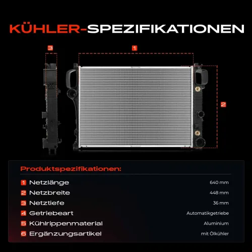 Kühler, Motorkühlung Frankberg 5481FB0041891 Bild Kühler, Motorkühlung Frankberg 5481FB0041891