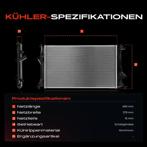 Kühler, Motorkühlung Frankberg 5481FB0041895 Bild Kühler, Motorkühlung Frankberg 5481FB0041895