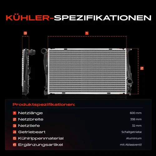 Kühler, Motorkühlung Frankberg 5481FB0041903 Bild Kühler, Motorkühlung Frankberg 5481FB0041903