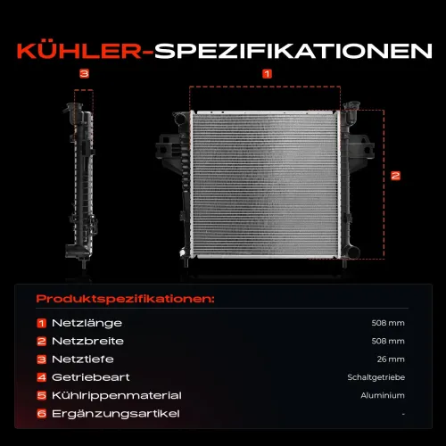 Kühler, Motorkühlung Frankberg 5481FB0041905 Bild Kühler, Motorkühlung Frankberg 5481FB0041905