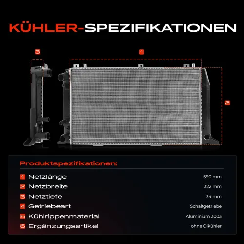 Kühler, Motorkühlung Frankberg 5481FB0041910 Bild Kühler, Motorkühlung Frankberg 5481FB0041910