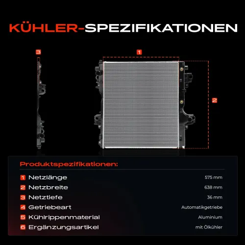 Kühler, Motorkühlung Frankberg 5481FB0041918 Bild Kühler, Motorkühlung Frankberg 5481FB0041918