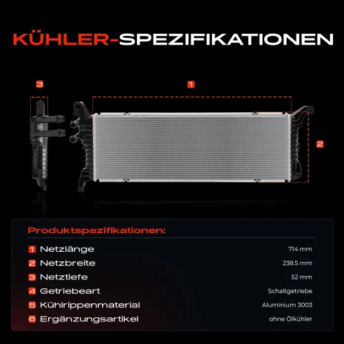 Kühler, Motorkühlung Frankberg 5481FB0041920 Bild Kühler, Motorkühlung Frankberg 5481FB0041920