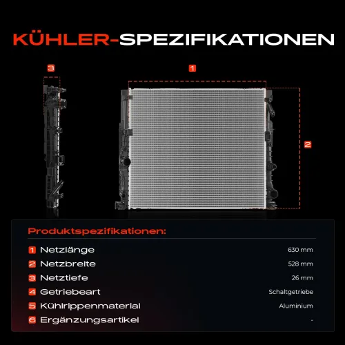 Kühler, Motorkühlung Frankberg 5481FB0041927 Bild Kühler, Motorkühlung Frankberg 5481FB0041927