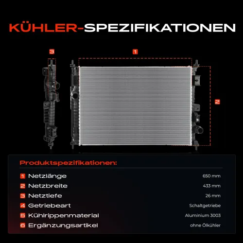 Kühler, Motorkühlung Frankberg 5481FB0041935 Bild Kühler, Motorkühlung Frankberg 5481FB0041935
