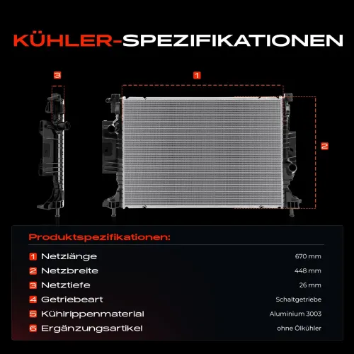 Kühler, Motorkühlung Frankberg 5481FB0041937 Bild Kühler, Motorkühlung Frankberg 5481FB0041937