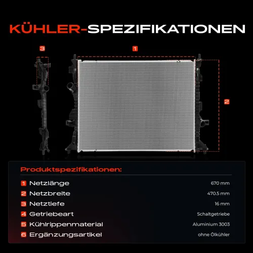 Kühler, Motorkühlung Frankberg 5481FB0041942 Bild Kühler, Motorkühlung Frankberg 5481FB0041942