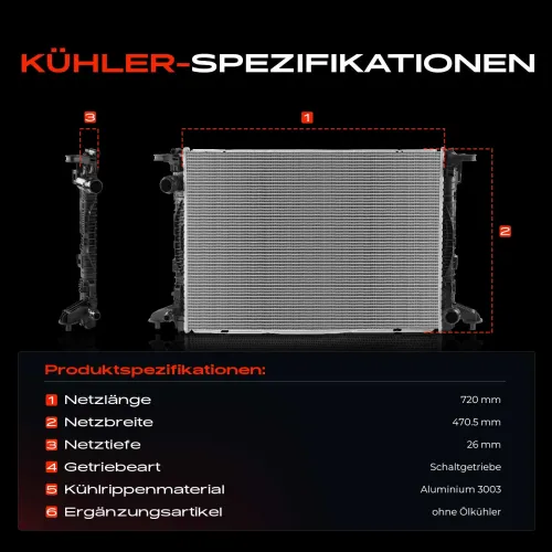 Kühler, Motorkühlung Frankberg 5481FB0041949 Bild Kühler, Motorkühlung Frankberg 5481FB0041949