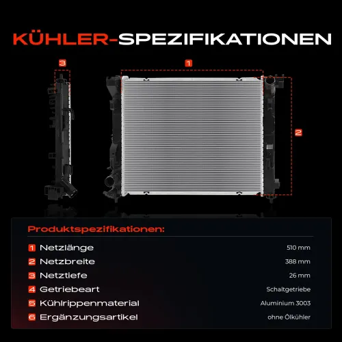 Kühler, Motorkühlung Frankberg 5481FB0041967 Bild Kühler, Motorkühlung Frankberg 5481FB0041967