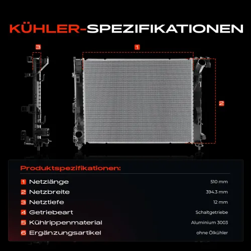 Kühler, Motorkühlung Frankberg 5481FB0041968 Bild Kühler, Motorkühlung Frankberg 5481FB0041968