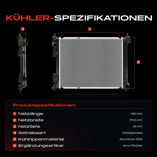 Kühler, Motorkühlung Frankberg 5481FB0041971 Bild Kühler, Motorkühlung Frankberg 5481FB0041971