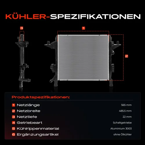 Kühler, Motorkühlung Frankberg 5481FB0041979 Bild Kühler, Motorkühlung Frankberg 5481FB0041979