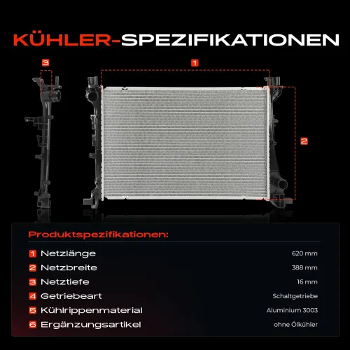 Kühler, Motorkühlung Frankberg 5481FB0041983 Bild Kühler, Motorkühlung Frankberg 5481FB0041983