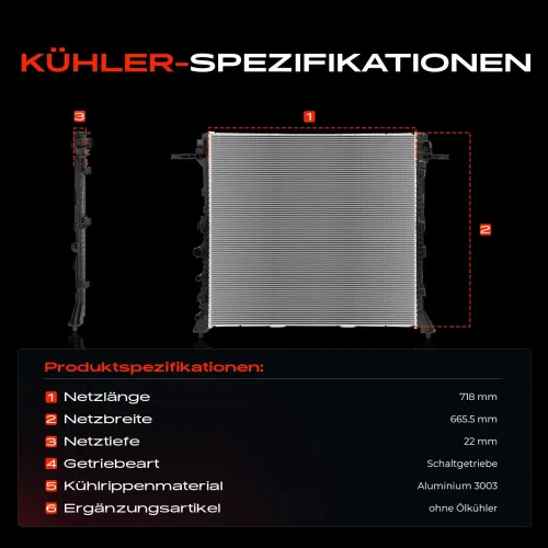 Kühler, Motorkühlung Frankberg 5481FB0041988 Bild Kühler, Motorkühlung Frankberg 5481FB0041988