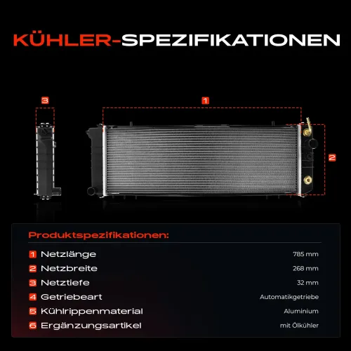 Kühler, Motorkühlung Frankberg 5481FB0041990 Bild Kühler, Motorkühlung Frankberg 5481FB0041990