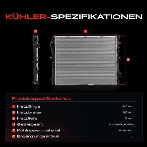 Kühler, Motorkühlung Frankberg 5481FB0041998 Bild Kühler, Motorkühlung Frankberg 5481FB0041998