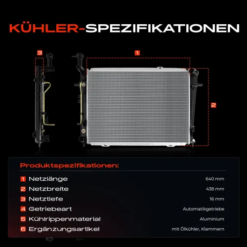 Kühler, Motorkühlung Frankberg 5481FB0042006 Bild Kühler, Motorkühlung Frankberg 5481FB0042006