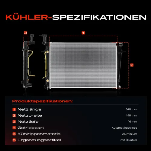 Kühler, Motorkühlung Frankberg 5481FB0042008 Bild Kühler, Motorkühlung Frankberg 5481FB0042008