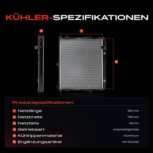 Kühler, Motorkühlung Frankberg 5481FB0042009 Bild Kühler, Motorkühlung Frankberg 5481FB0042009