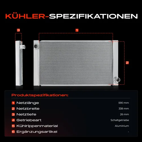 Kühler, Motorkühlung Frankberg 5481FB0042027 Bild Kühler, Motorkühlung Frankberg 5481FB0042027
