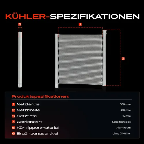 Kühler, Motorkühlung Frankberg 5481FB0042028 Bild Kühler, Motorkühlung Frankberg 5481FB0042028