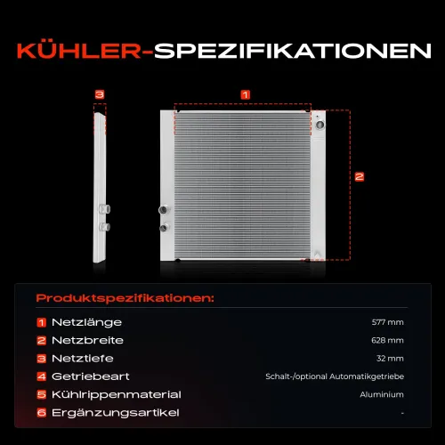 Kühler, Motorkühlung Frankberg 5481FB0042030 Bild Kühler, Motorkühlung Frankberg 5481FB0042030