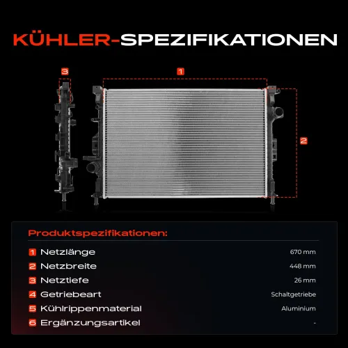Kühler, Motorkühlung Frankberg 5481FB0042031 Bild Kühler, Motorkühlung Frankberg 5481FB0042031