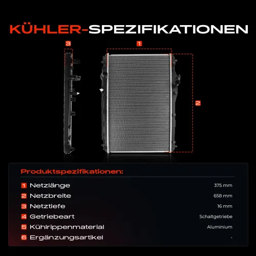 Kühler, Motorkühlung Frankberg 5481FB0042040 Bild Kühler, Motorkühlung Frankberg 5481FB0042040