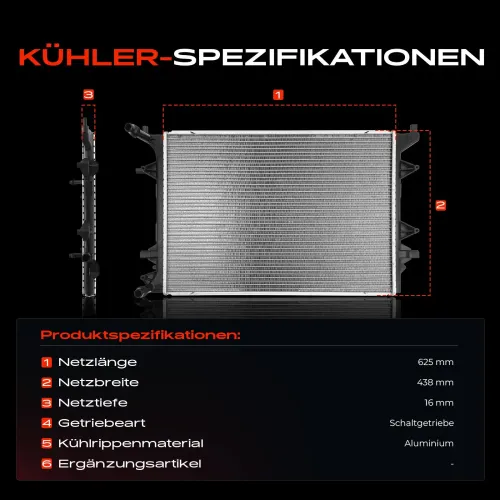 Kühler, Motorkühlung Frankberg 5481FB0042046 Bild Kühler, Motorkühlung Frankberg 5481FB0042046