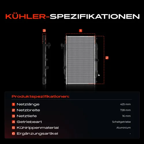Kühler, Motorkühlung Frankberg 5481FB0042052 Bild Kühler, Motorkühlung Frankberg 5481FB0042052