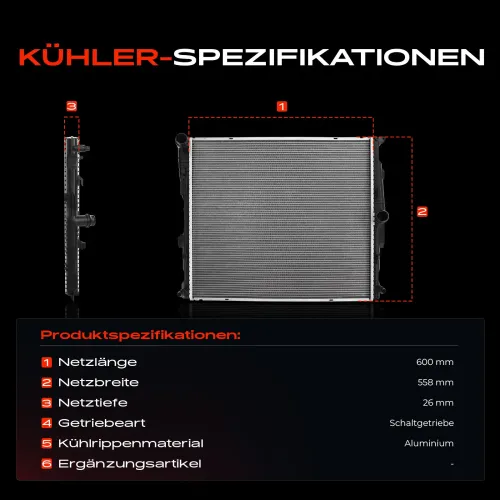 Kühler, Motorkühlung Frankberg 5481FB0042057 Bild Kühler, Motorkühlung Frankberg 5481FB0042057